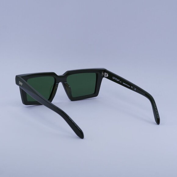 Off-White OERI142 WINDSOR 5655 Sunglasses Green Square Frame, Green Lenses - Picture 6 of 10
